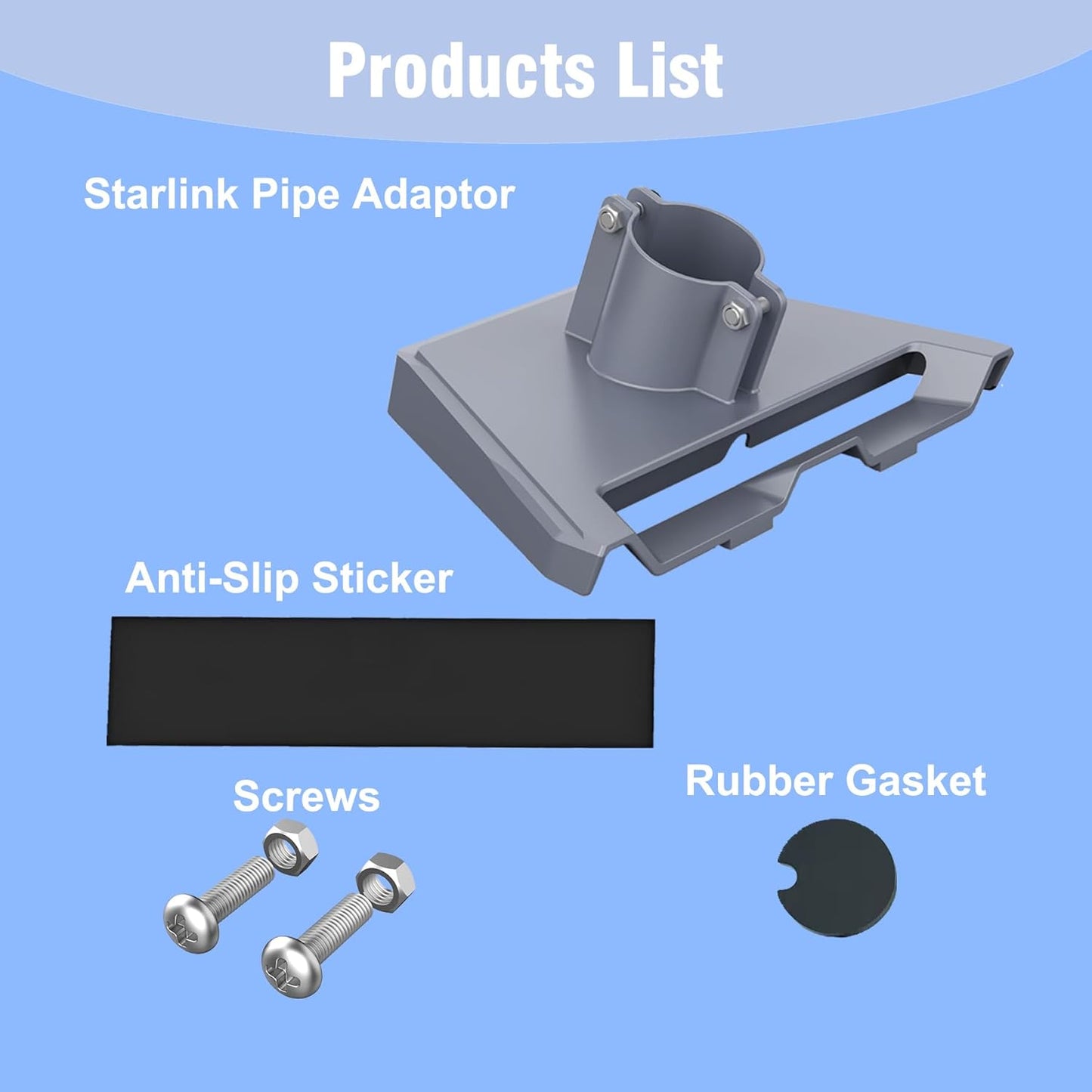 Pipe Adapter Montaje En Mástil/Tubo Para Antena Starlink V4 Gen 3