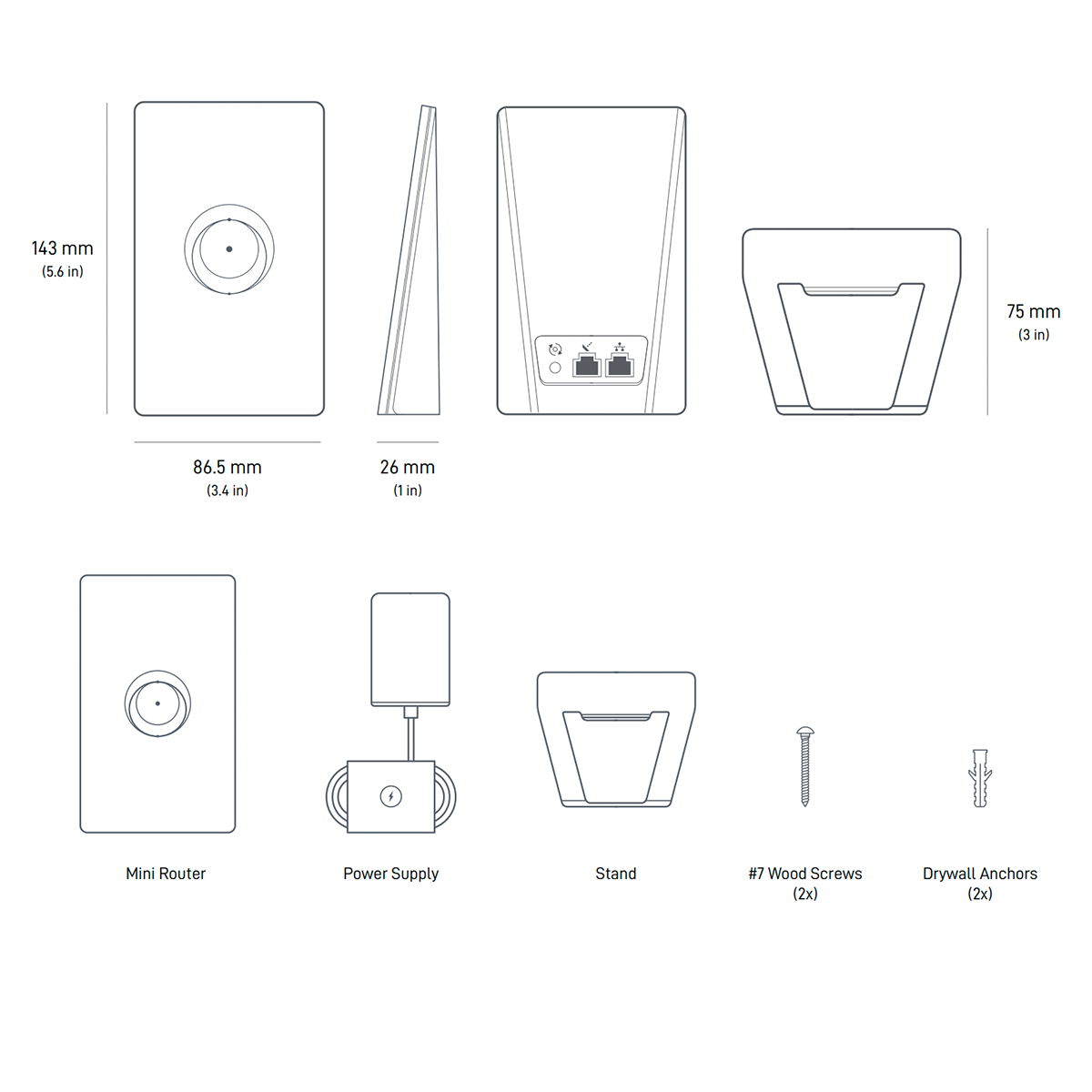 Router Mini Starlink WiFi 6