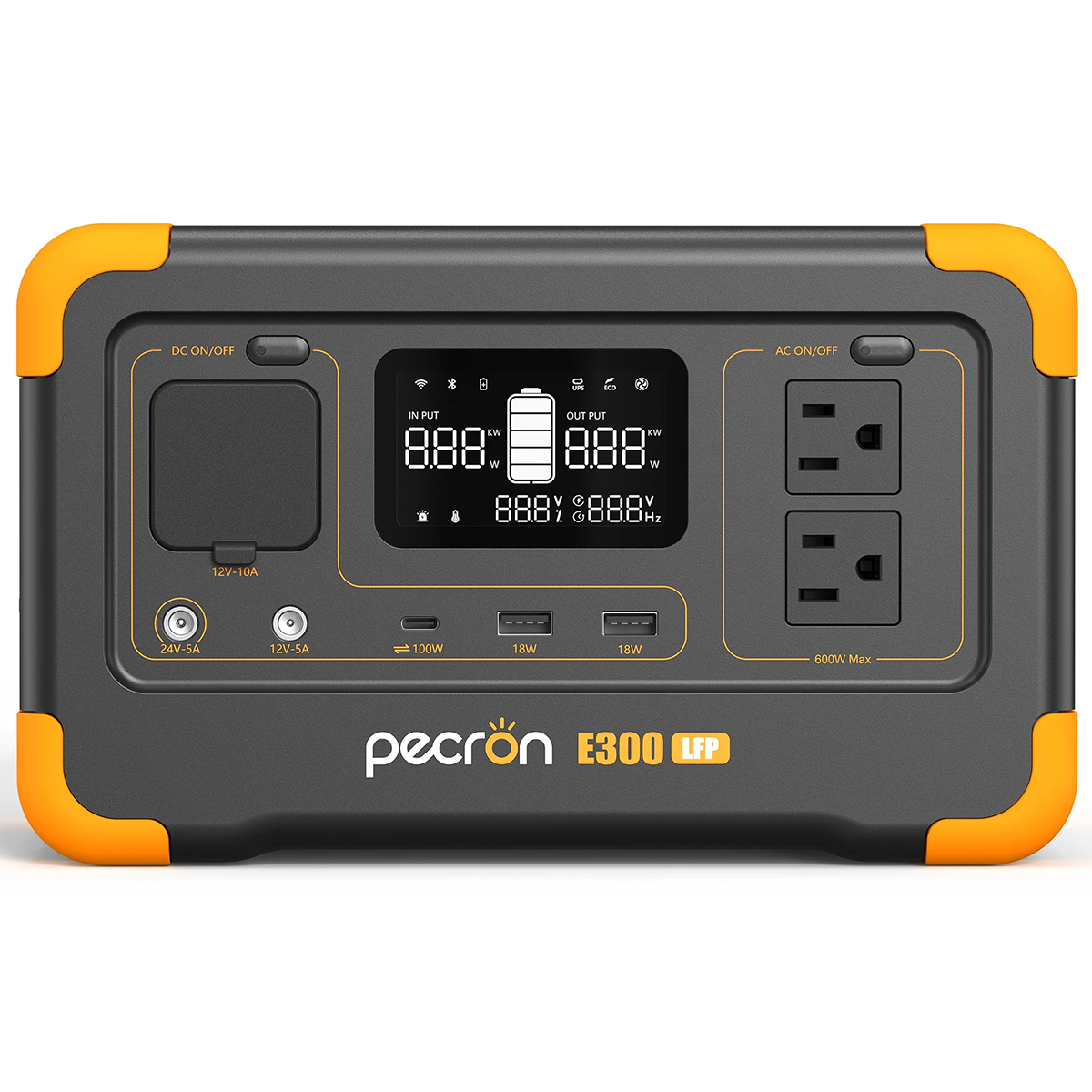 Estación De Energía Portátil Pecron 288 Wh 300 W Máx. 100W PD