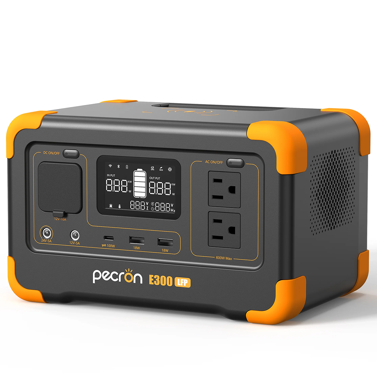 Estación De Energía Portátil Pecron 288 Wh 300 W Máx. 100W PD