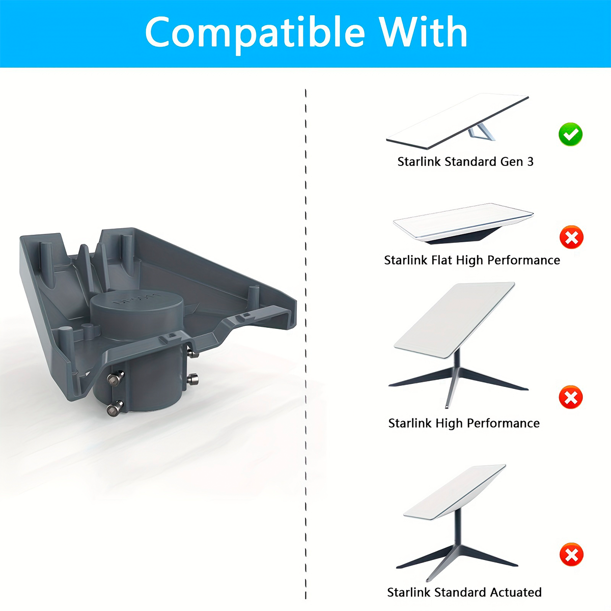 Pipe Adapter Para Starlink Gen 3 V4