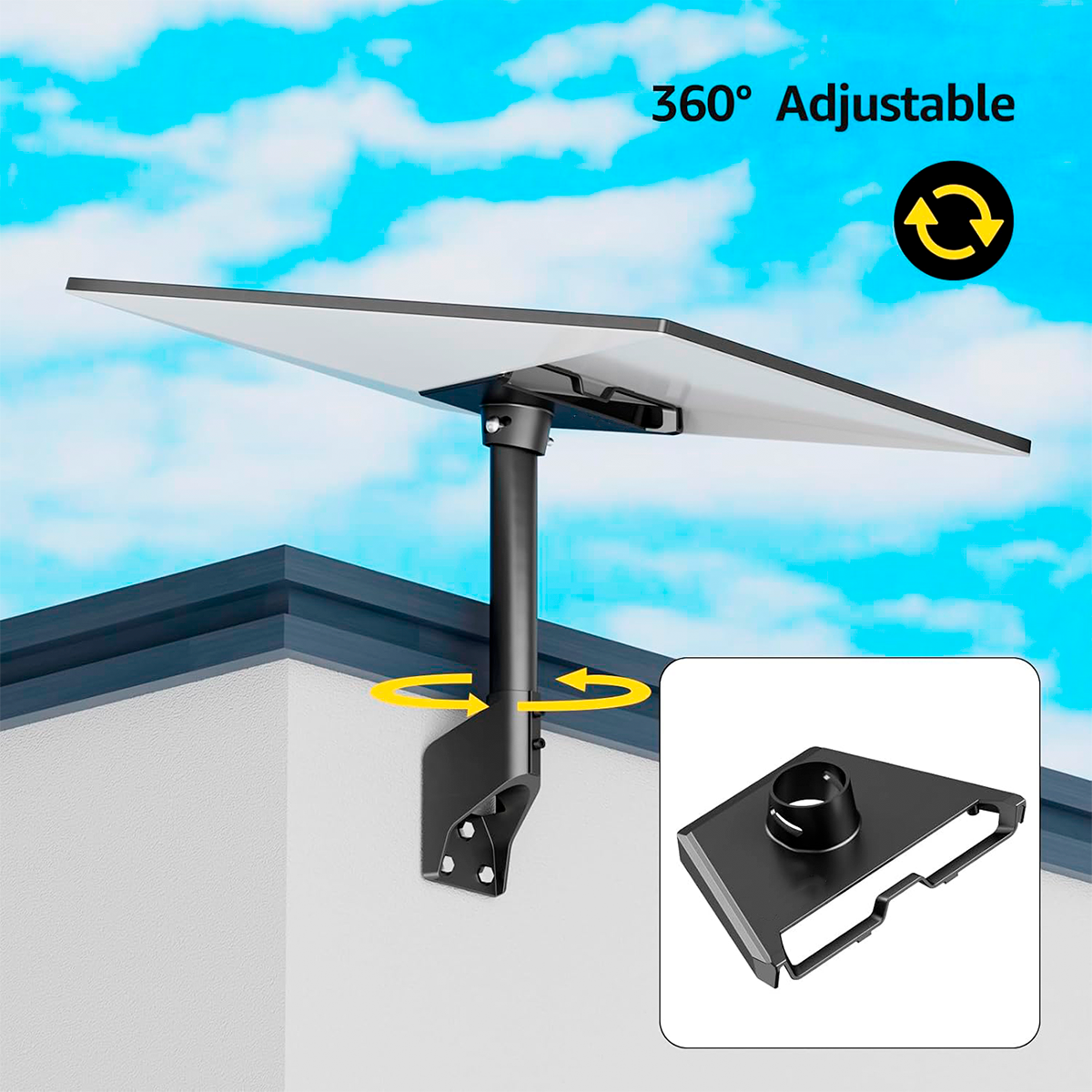 Soporte Corto Con Acoplador Para Antena Starlink Estándar V4