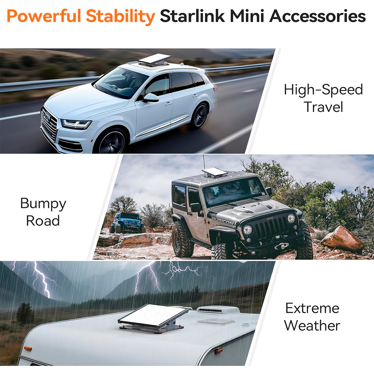 Soporte Magnético De Ángulo Ajustable Para Starlink Mini
