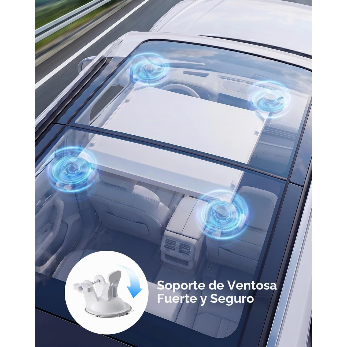 Soporte Para Carro Con Ventosas Para Starlink Mini