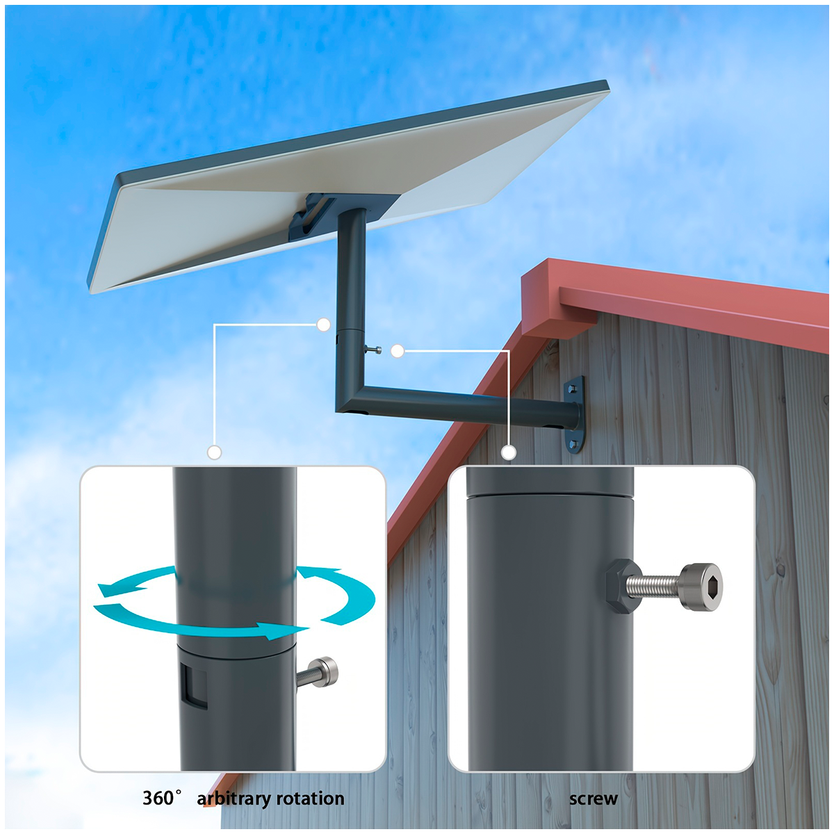 Soporte de Pared Para Antena Starlink Gen 3 V4 Y Mini