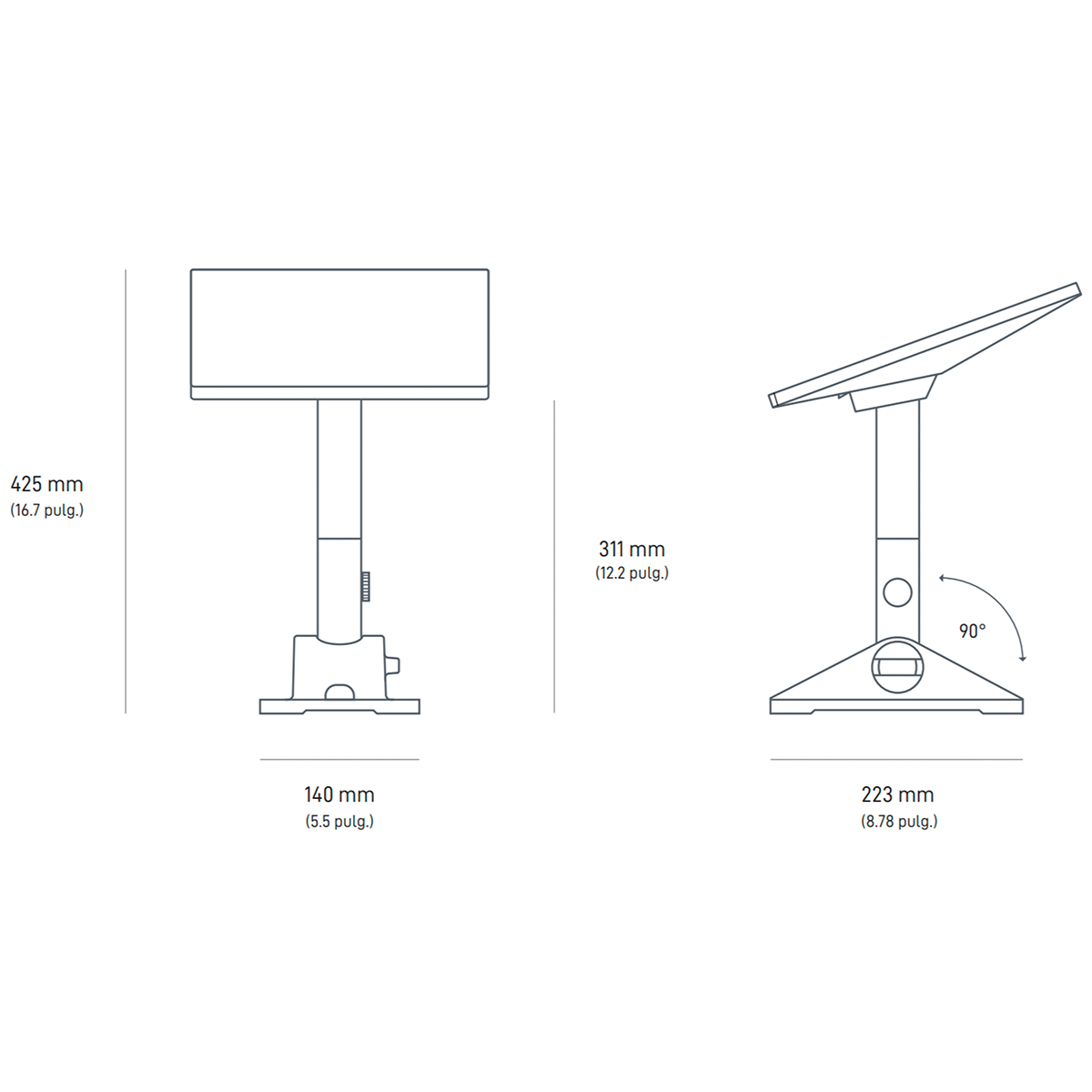 Soporte Giratorio Para Starlink Mini