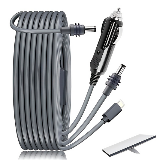 Cable 3 en 1 DC 12V 24V 100W Para Starlink Mini 5 Metros