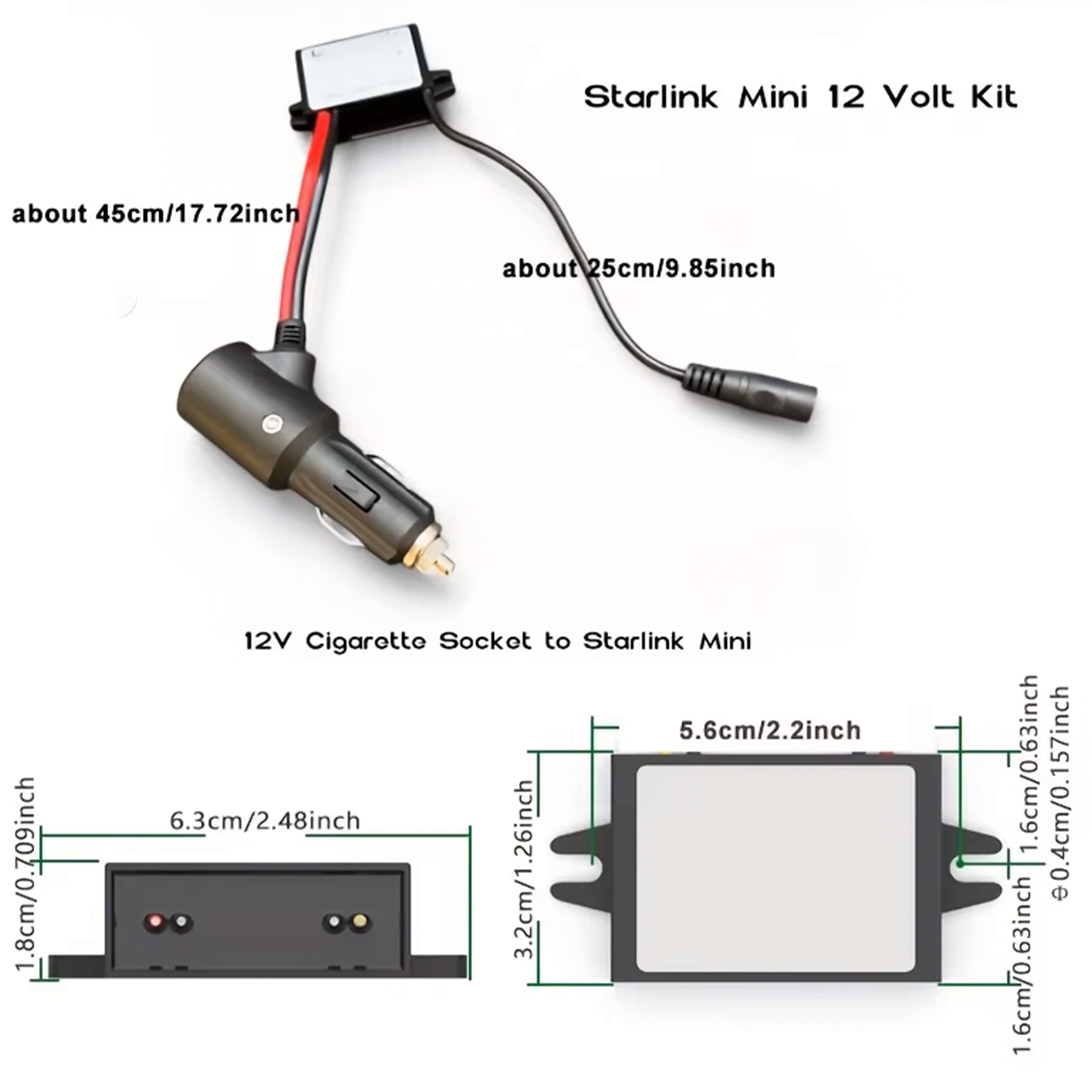 Adaptador Elevador de Voltaje Para Starlink Mini