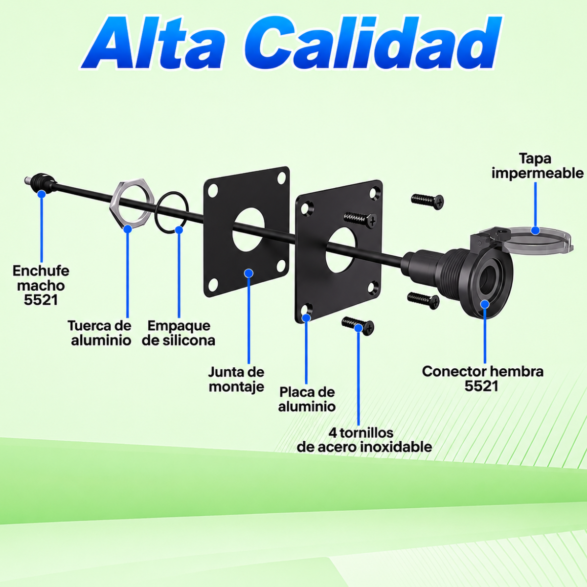 Adaptador de Paso Impermeable Para Starlink Mini