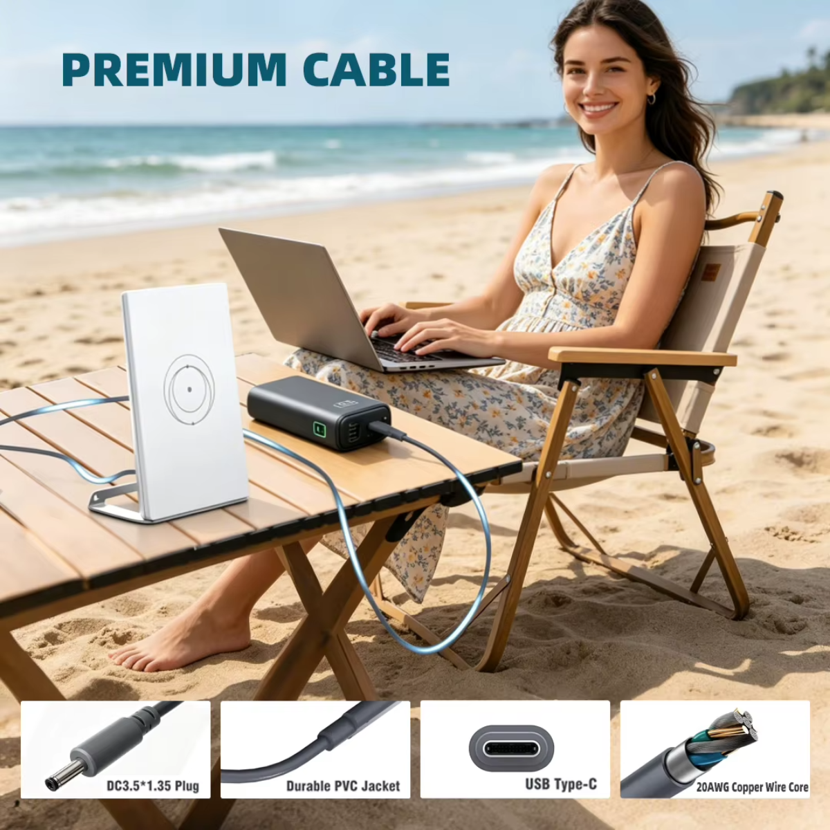 Cable USB-C 9V de 1 Metro Para Router Mini Starlink
