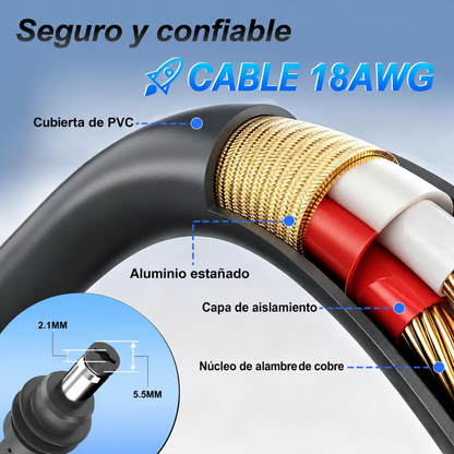 Cable de Corriente Para Starlink Mini 10 Metros