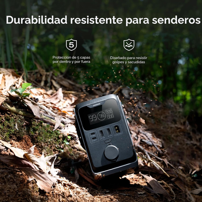EcoFlow TRAIL 300 DC Batería Portátil 288Wh Carga Solar USB-C 140W