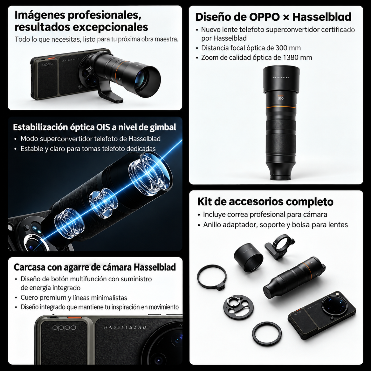 Kit de Fotografía Profesional OPPO Hasselblad para OPPO Find X9 Ultra