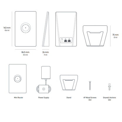 Router Mini Starlink WiFi 6