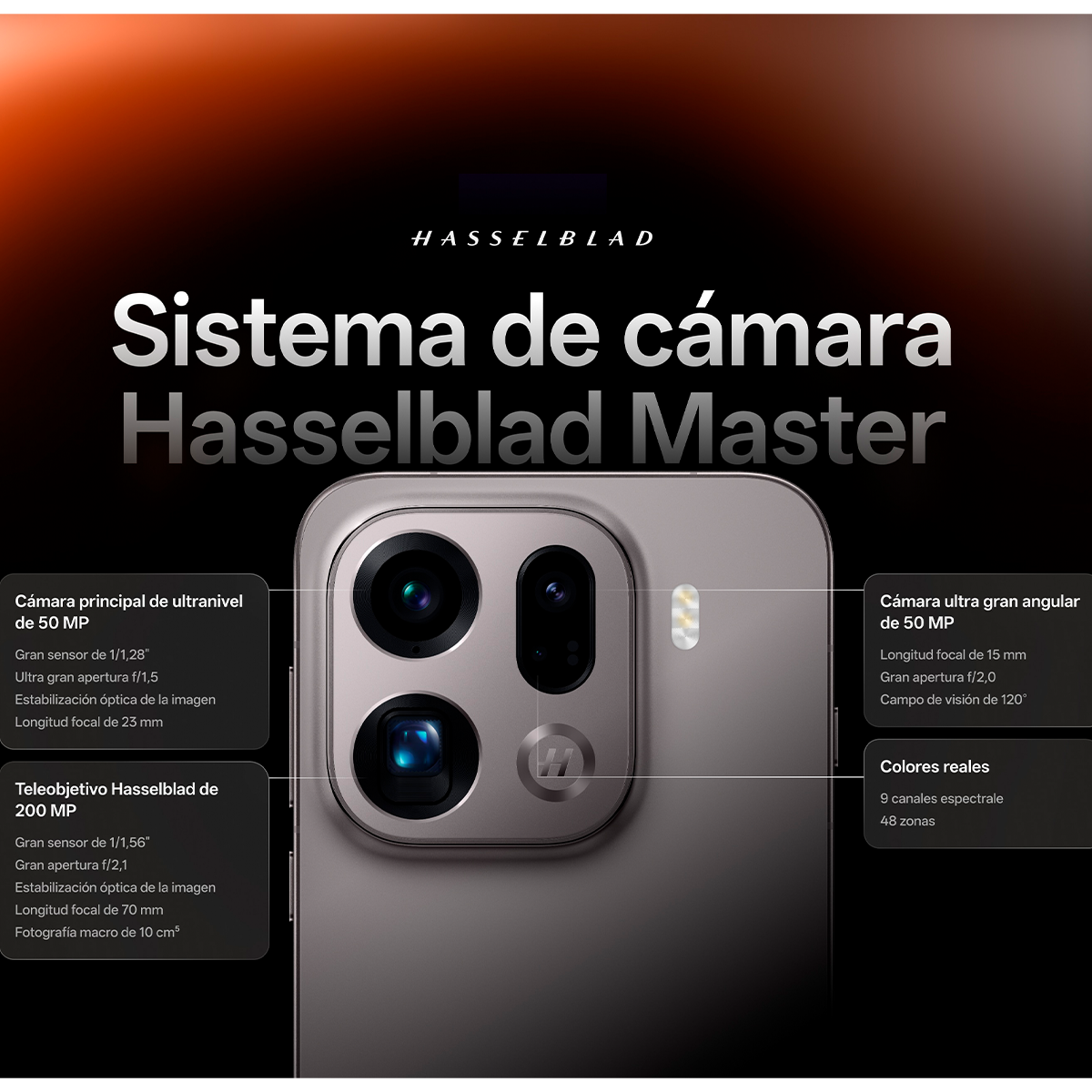 Oppo Find X9 Pro 16GB 512GB Gris Titanio Versión Global