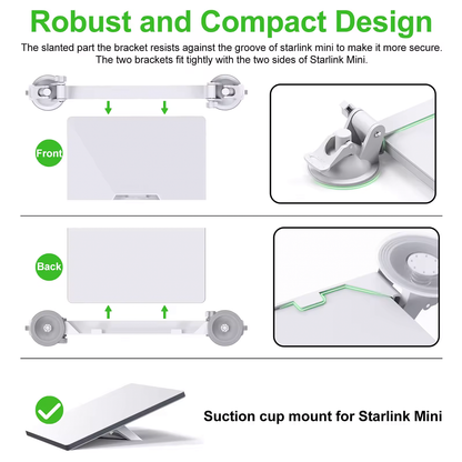 Soporte Para Carro Con Ventosas Para Starlink Mini