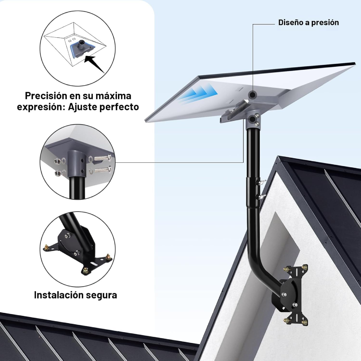 Soporte De Tubo Con Acoplador Para Starlink Estándar V4 4X