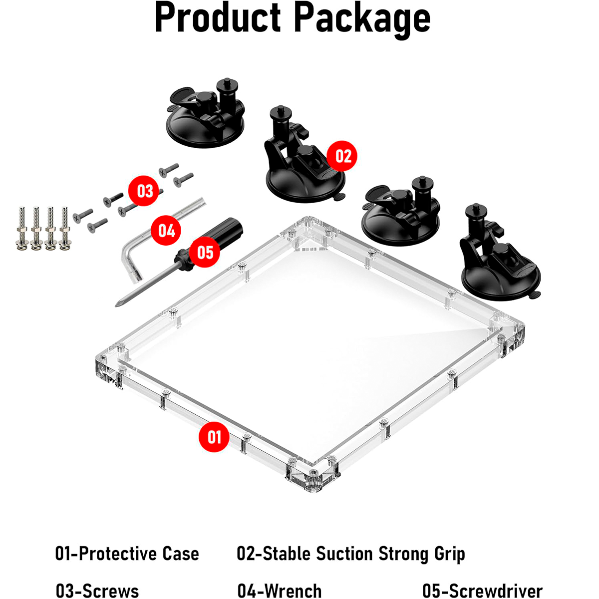 Soporte Protector Con Ventosas Para Starlink Mini