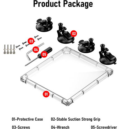 Soporte Protector Con Ventosas Para Starlink Mini
