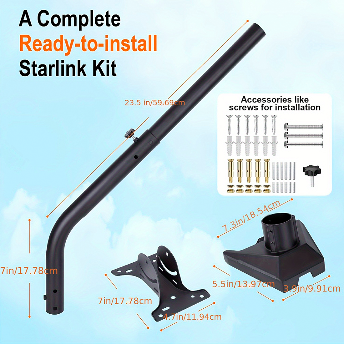 Soporte Acoplador Para Antena Starlink Estándar V4