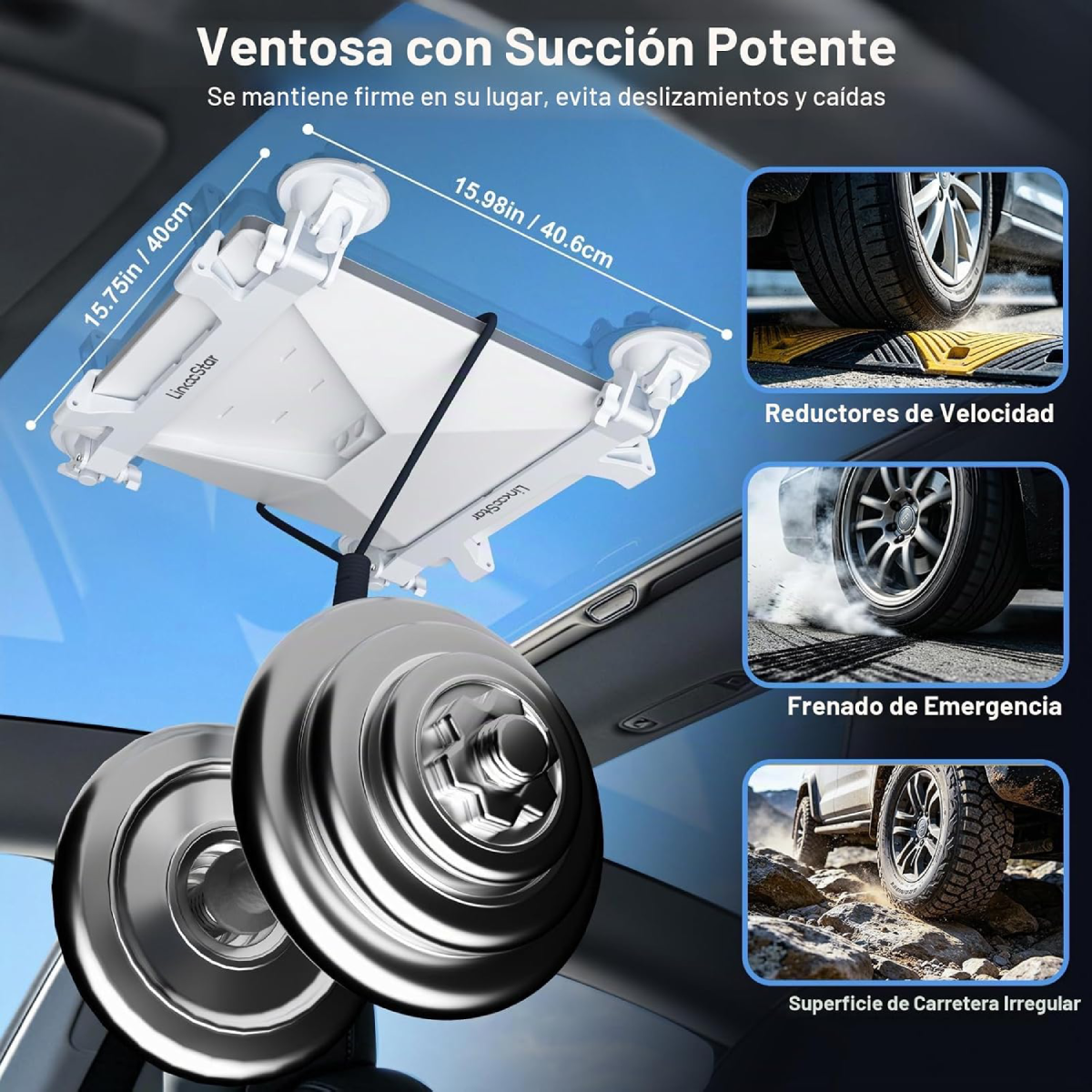 Ventosas Para Starlink Mini - Soporte Seguro y Estable