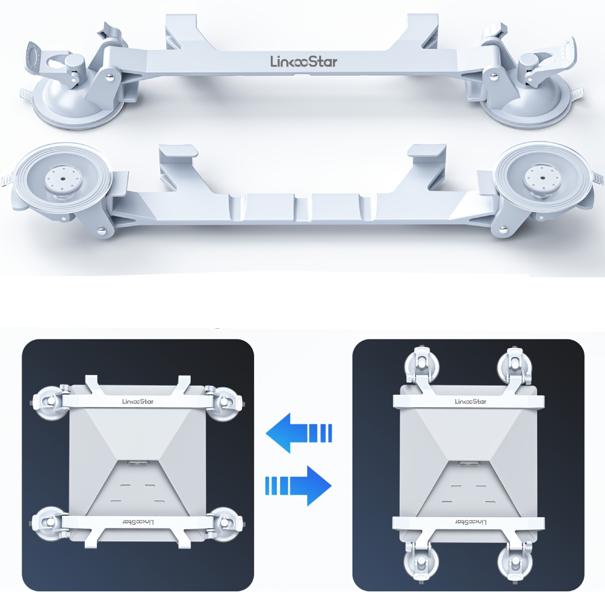 Ventosas Para Starlink Mini - Soporte Seguro y Estable