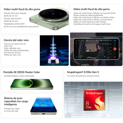 Vivo X300 Ultra 16GB 1TB Verde Versión Global